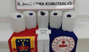 Kilis'te 150 litre etil alkol ele geçirildi