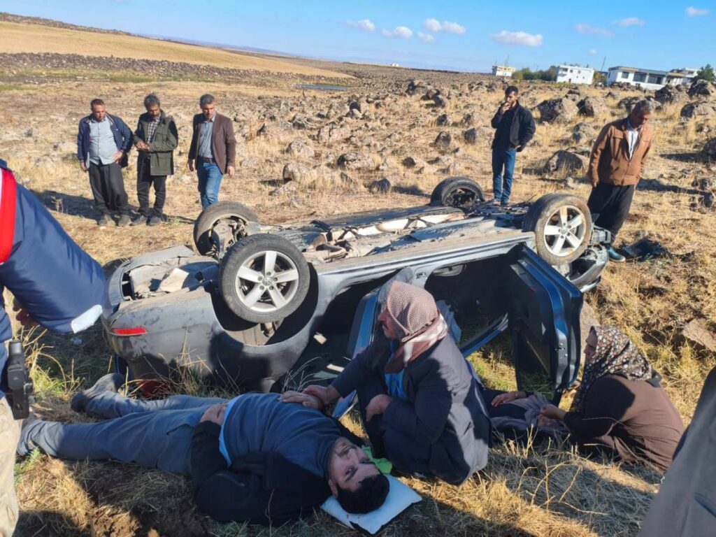 Şanlıurfa'da Otomobil Şarampole Yuvarlandı, 4 Ağır Yaralı