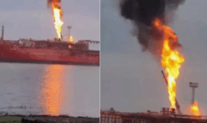 Türk Gemisi Saldırıya Uğradı! Gemide Yangın Çıktı...