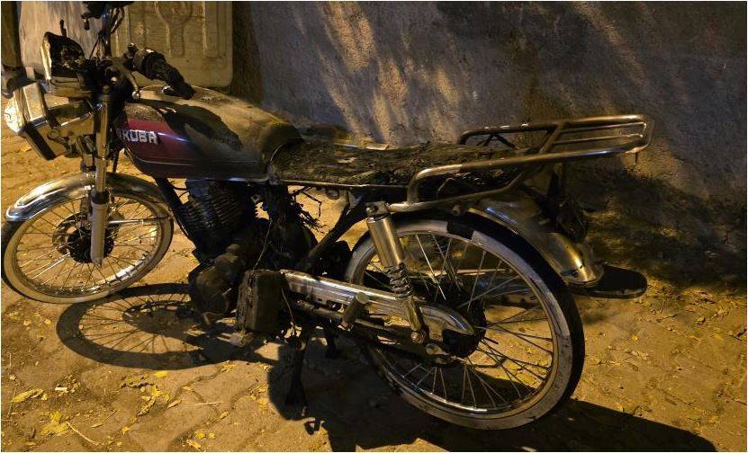 Şanlıurfa Siverek’te Feci Motosiklet Yangını