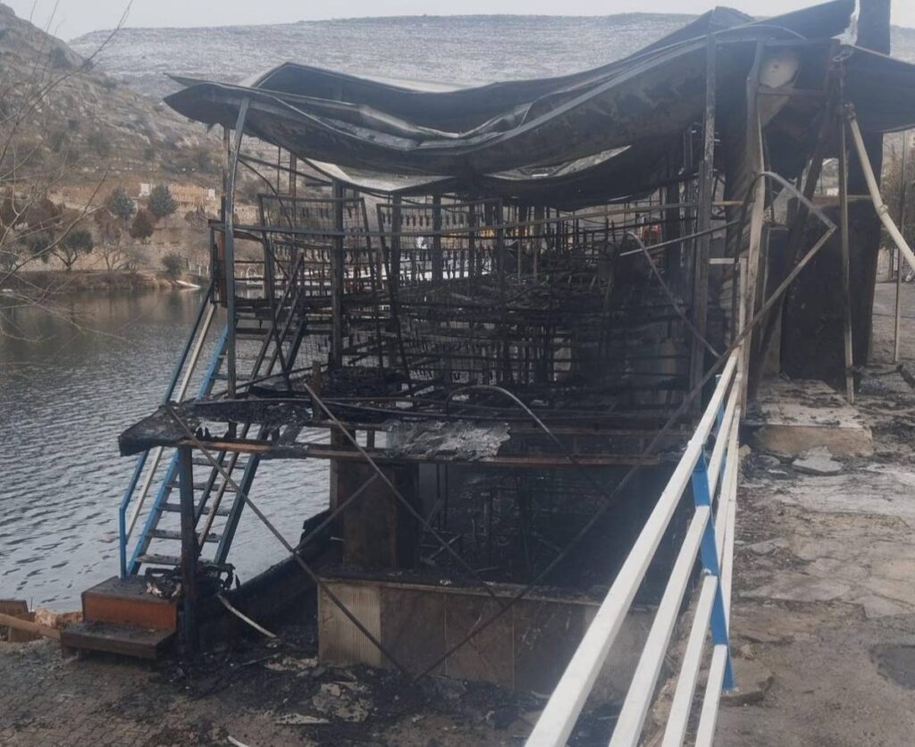 Duba restorandın da ikinci yangın