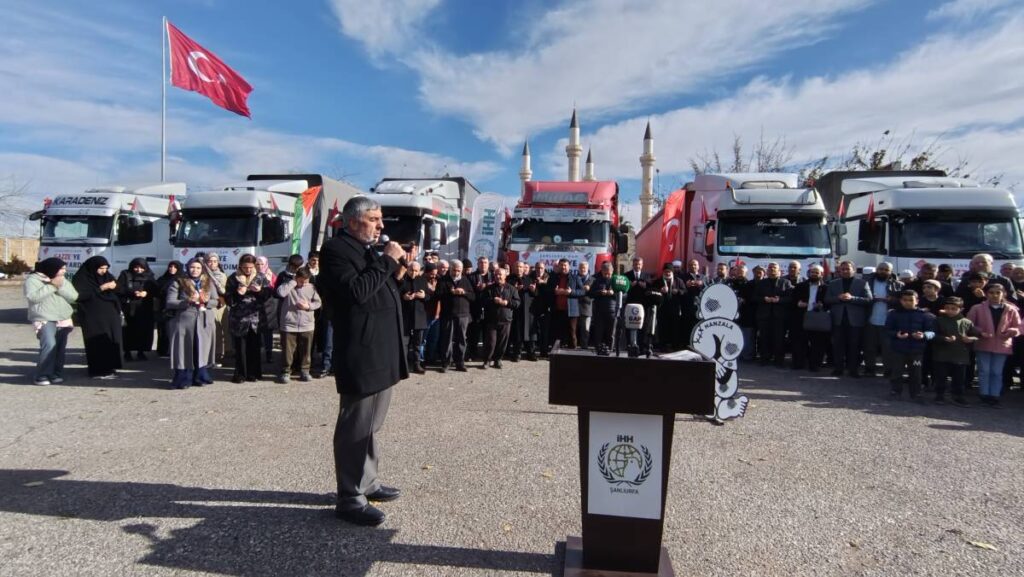 Şanlıurfa’dan Gazze’ye 6 Tır İnsani Yardım Gönderildi