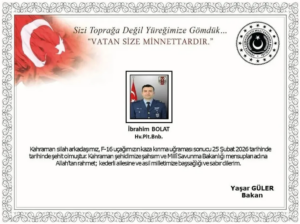 Balıkesir’de uçak düştü: Şehit olan pilot için peş peşe mesaj!