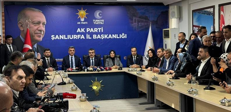 Şanlıurfa’ya geldi: Bakan Tekin’den önemli açıklamalar