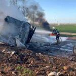 Urfa’da yakıt yüklü tır devrildi!