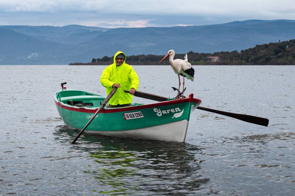 Yaren leylek Adem amca ile buluştu!
