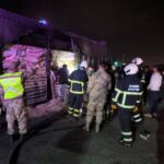 Mardin’de tırın dorsesinde yangın çıktı!