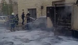 Şanlıurfa’da patlama sonrası yangın! Çok sayıda araç küle döndü!