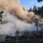 STK’ya ait prefabrik yapıda yangın!