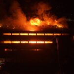 Trabzon’da fındık fabrikasındaki yangın!