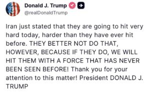 Trump’tan İran’a uyarı!