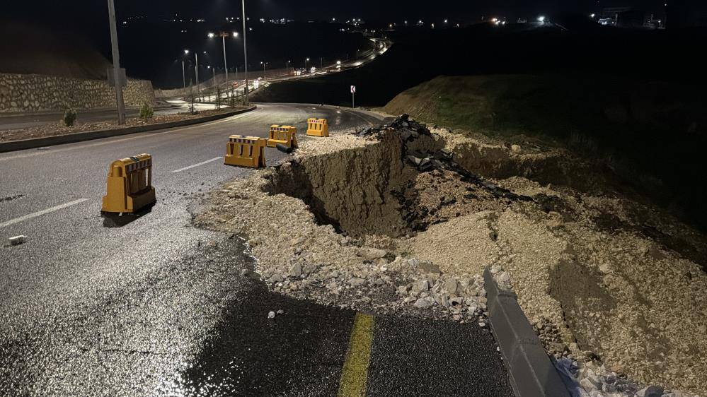 Adıyaman’da şiddetli yağış heyelana neden oldu!