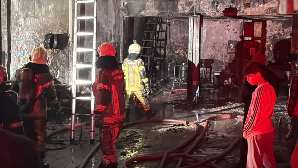 Diyarbakır'da oto tamir dükkanında yangın!