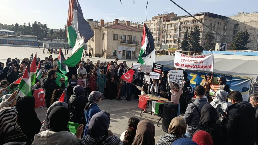 Şanlıurfalı kadınlardan İsrail'in idam yasasına tepki!