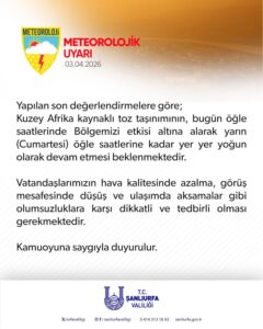 Valilik uyardı: Yarında devam edecek!